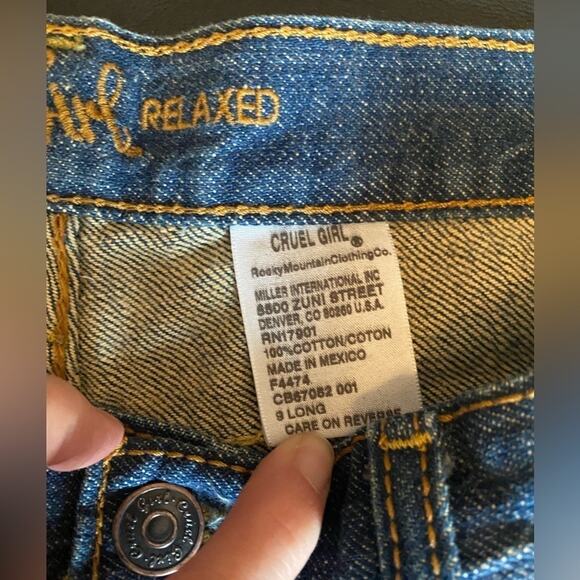 CRUEL Girl 9L Western Sexy Cowgirl Flare Relaxed Boot Cut Jeans Rodeo Ranch - Picture 6 of 8